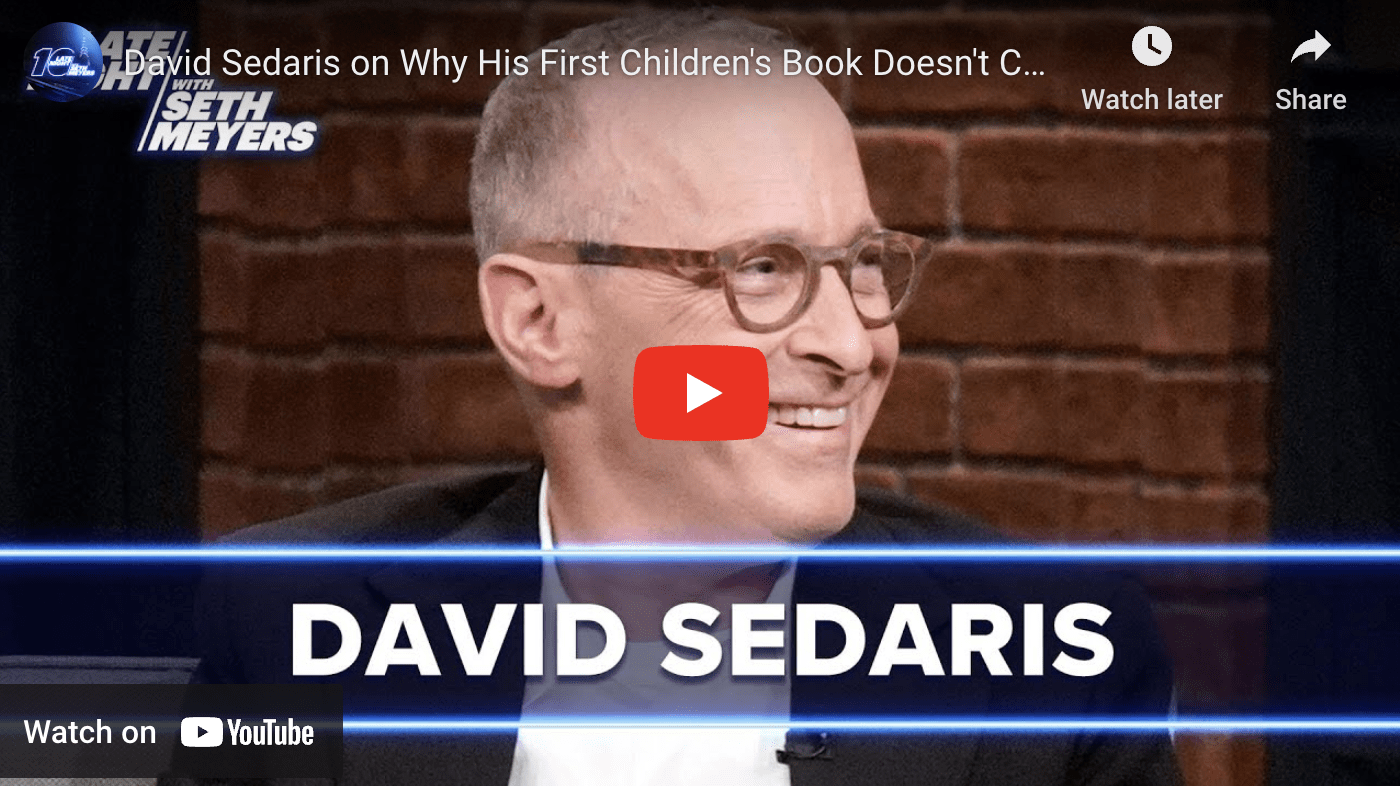 Books on Film: David Sedaris Talks PRETTY UGLY with Seth Meyers